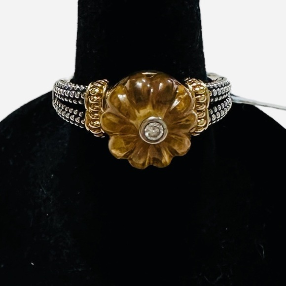 LAGOS - 18K Gold & Sterling Silver Ring - Size 7 - Picture 2 of 11